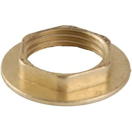 Avalon Basin Faucet Brass Metal Lock Nut, 1/2 Inch IPS, Pack of 10, Polished Brass 9301-2